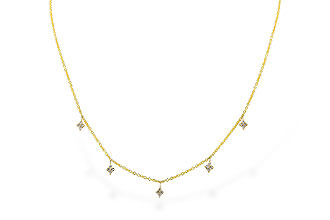 D291-98599: NECKLACE .19 TW (18")