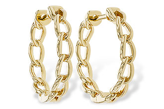 D292-83145: GOLD EARRINGS (18MM)