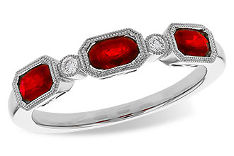 D292-84045: LDS WED RG .72 RUBY .77 TGW (4x3MM RUBY)