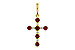 D292-84063: PENDANT .34 TW RUBY .42 TGW