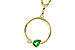 D292-84072: NECKLACE .20 EMERALD .22 TGW