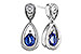 D292-84954: EARRINGS .42 SAPPHIRE .54 TGW (4x3 SAPP)