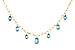 D292-84990: NECKLACE 4.10 TW BLUE TOPAZ (17")