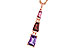 D292-85863: NECKLACE 2.32 SEMI-PREC (PT,GT,AMY) 2.37 TGW