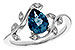 D292-85881: LDS RG 1.20 LONDON BLUE TOPAZ 1.26 TGW (8x6MM LBT)