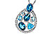 D292-87681: NECKLACE 3.23 TW BLUE TOPAZ 3.38 TGW
