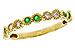 D292-88617: LDS WED RG .11 TW EMERALD .20 TGW