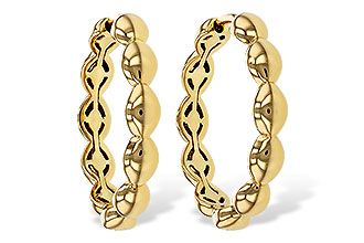 D292-89472: GOLD EARRINGS (21MM)
