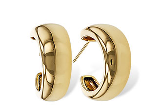 D292-89481: GOLD EARRINGS (16MM)