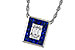 D292-89508: NECKLACE .84 SAPPHIRE TW 1.02 TGW