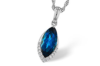 D292-89545: NECK 2.14 LONDON BLUE TOPAZ 2.20 TGW (12x6MM MQ)