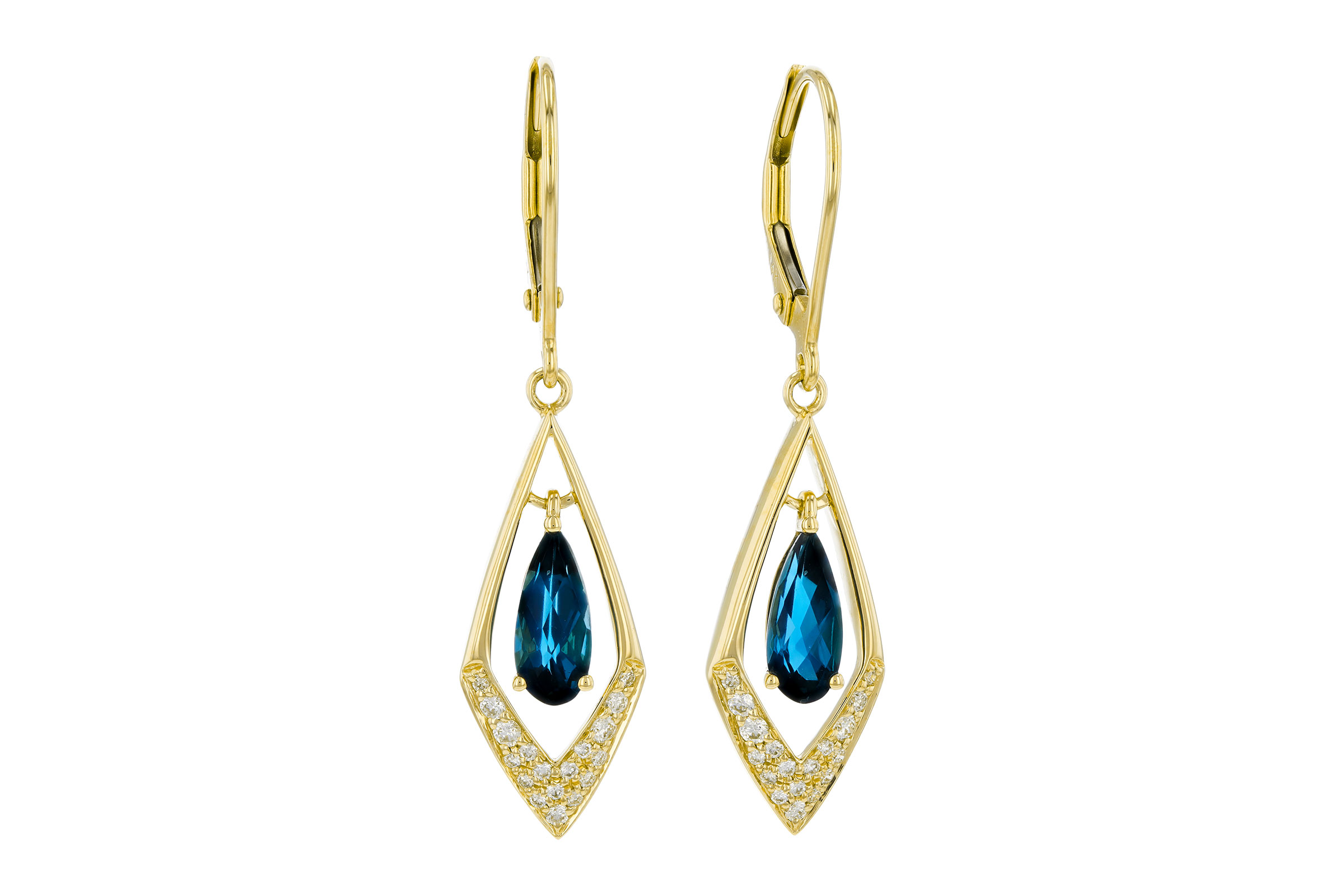 D293-74936: EARR 1.07 TW LONDON BLUE TOPAZ 1.22 TGW