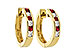 E019-21281: EARRINGS .29 RUBY .50 TGW