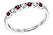 E203-80408: LDS WED RG .18 RUBY .28 TGW