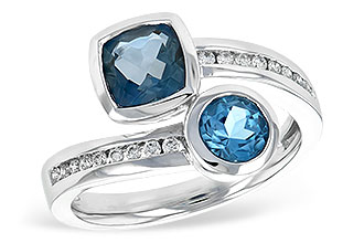 E207-44990: LDS RG 1.55 TW BLUE TOPAZ 1.70 TGW