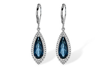 E208-28554: EARR 5.05 LONDON BLUE TOPAZ 5.42 TGW