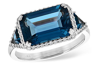 E208-29499: LDS RG 4.60 TW LONDON BLUE TOPAZ 4.82 TGW (12x8MM)