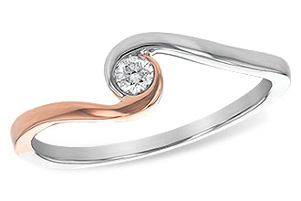 E208-33154: G207-41290 W/ ROSE GOLD TRIM .07 BR