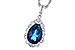 E291-06808: NECK 2.25 LONDON BLUE TOPAZ 2.40 TGW (10x7 PS)