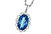 E291-08599: NECK 3.60 LONDON BLUE TOPAZ 3.77 TGW (12x8MM LBT)