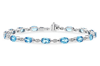 E291-91281: BRACELET 7.80 SWISS BLUE TOPAZ 7.96 TGW