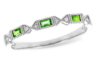 E291-91299: LDS WED RG .10 EMERALD .12 TGW
