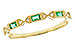 E291-91299: LDS WED RG .10 EMERALD .12 TGW