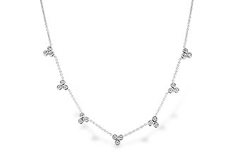 E291-92263: NECKLACE .36 TW (18")