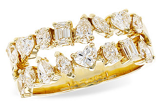 E291-94054: LDS DIA WED RG 1.38 TW FANCY CUT DIAS