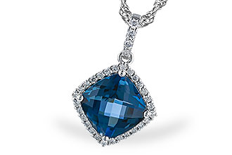 E291-94954: NECK 1.09 LONDON BLUE TOPAZ 1.20 TGW