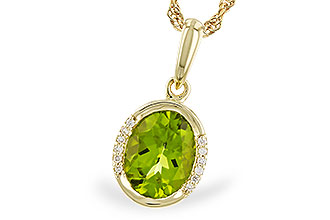 E291-94981: NECKLACE 1.72 TW PERIDOT 1.75 TGW (9x7 PER)