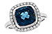 E291-97672: LDS RG 3.85 LONDON BLUE TOPAZ 4.15 TGW (9MM LBT)