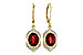 E292-82208: EARRING 3.06 GARNET 3.25 TGW