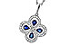 E292-84045: NECKLACE .68 SAPPHIRE TW .96 TGW