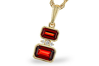 E292-84063: NECK .98 TW GARNET 1.01 TGW