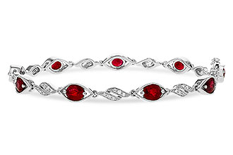 E292-84090: BRACELET 3.68 RUBY 3.92 TGW (7")