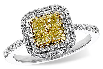 E292-85854: LDS RG .52 FANCY YELLOW DIAMONDS .85 TW