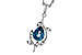 E292-85881: NECK 1.20 LONDON BLUE TOPAZ 1.25 TGW (8x6MM LBT)
