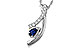 E292-87645: NECKLACE .23 SAPP .40 TGW (5x3 SAPP)