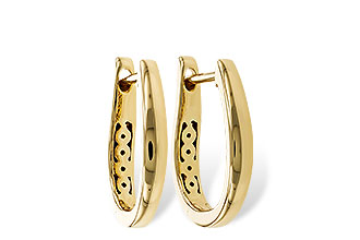 E292-87708: GOLD EARRINGS (15MM)