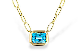 E292-87717: NECKLACE 1.20 SWISS BLUE TOPAZ (18")