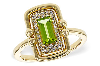 E292-90381: LDS RG .72 PERIDOT .84 TGW (8x4MM PER)