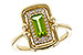 E292-90381: LDS RG .72 PERIDOT .84 TGW (8x4MM PER)