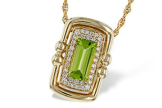 E292-90399: NECKLACE .72 PERIDOT .84 TGW (8x4MM PER)