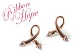 F018-35872: PINK GOLD EARRINGS .07 TW