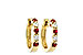F019-21299: EARRINGS .33 RUBY .52 TGW