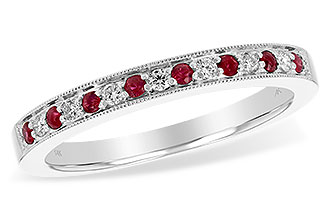 F201-96754: LDS WED RG .12 RUBY .21 TGW