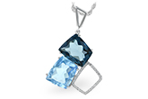 F206-52217: NECK 10.60 BLUE TOPAZ 10.73 TGW