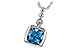 F207-41317: NECK 1.45 BLUE TOPAZ 1.49 TGW