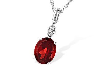 F208-34999: NECK 2.90 GARNET 2.93 TGW (10x8MM GAR)